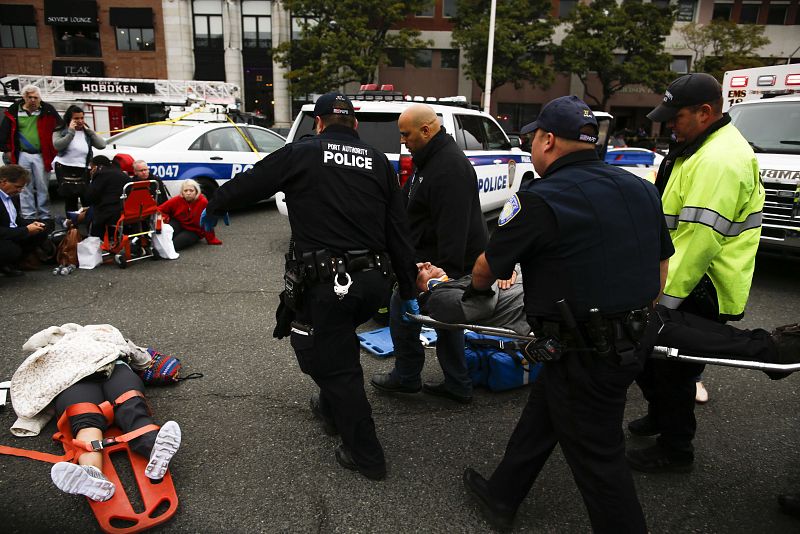 New Jersey Transit Commuter Train Crashes At Hoboken Terminal