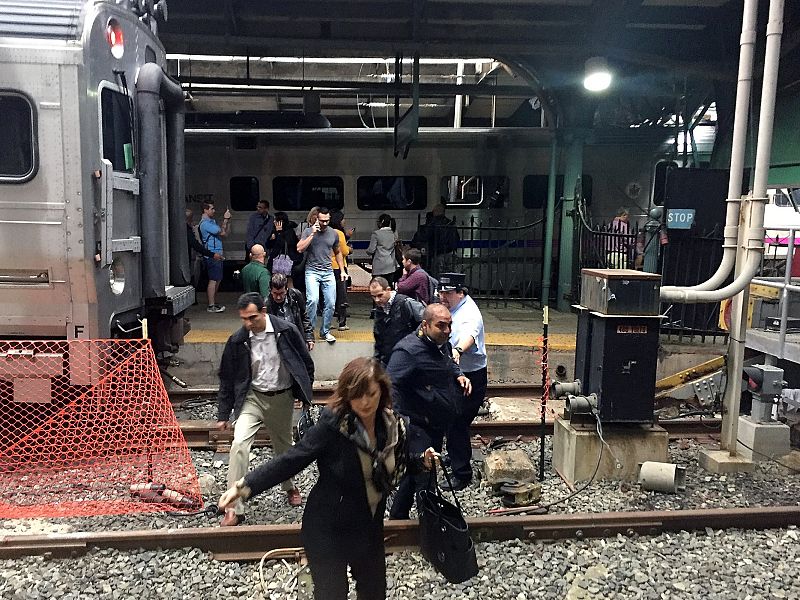 New Jersey Transit Commuter Train Crashes At Hoboken Terminal
