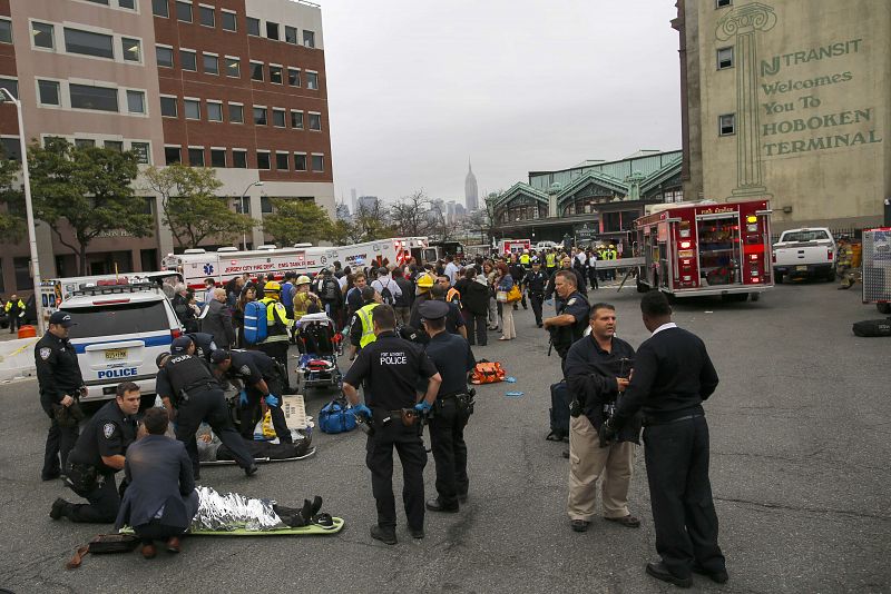 New Jersey Transit Commuter Train Crashes At Hoboken Terminal