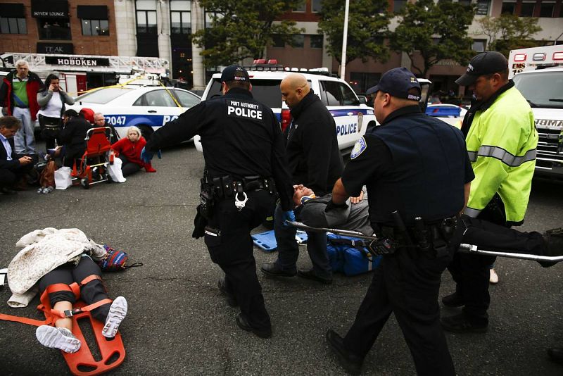 New Jersey Transit Commuter Train Crashes At Hoboken Terminal