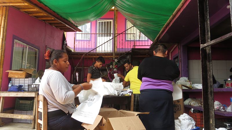 Organización en la casa de las patronas