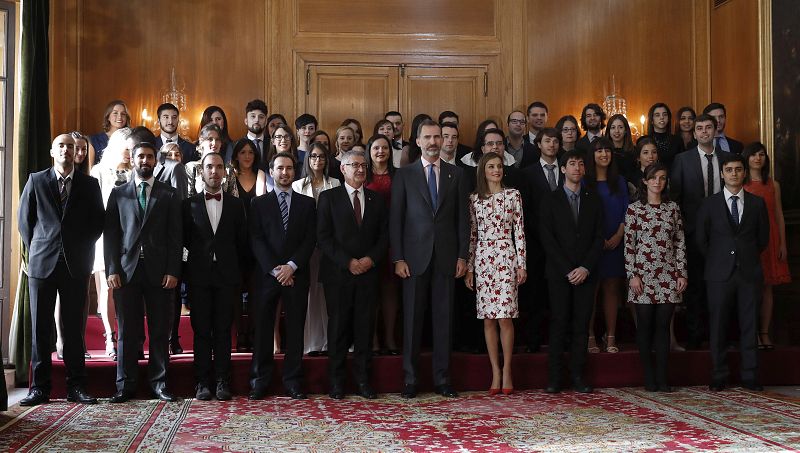 Audiencia de los reyes previa a la ceremonia