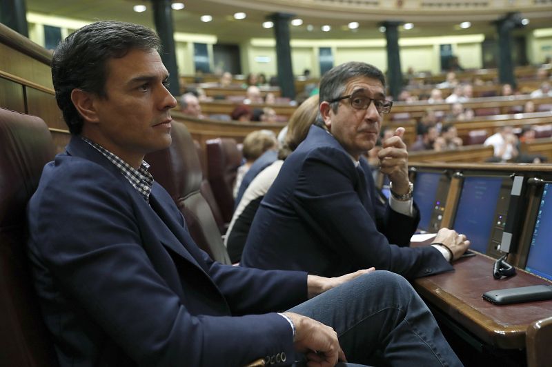 Pedro Sánchez y Patxi López