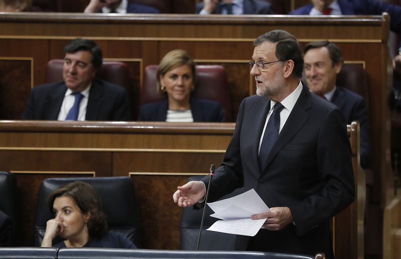 Rajoy, en mitad de una intervención