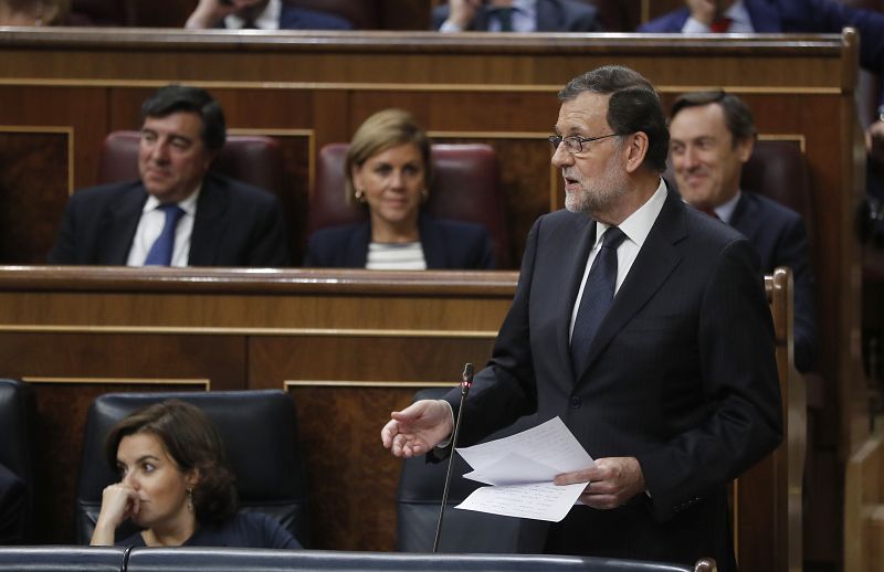 Rajoy, en mitad de una intervención
