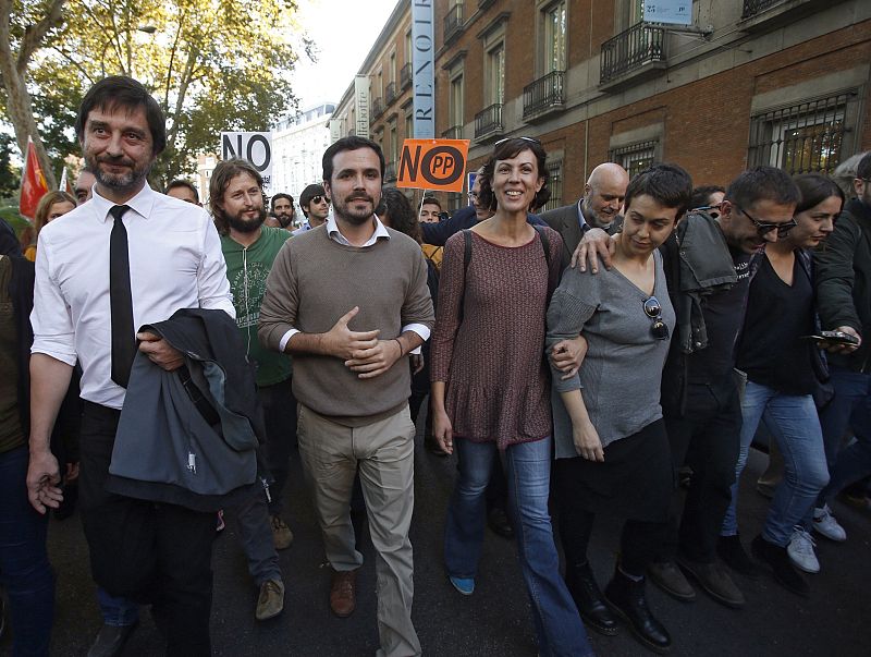 Manifestación contra la investidura