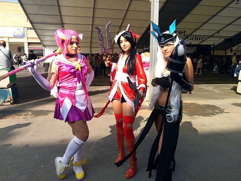 La Sailor Moon Chibiusa muy bien acompañada