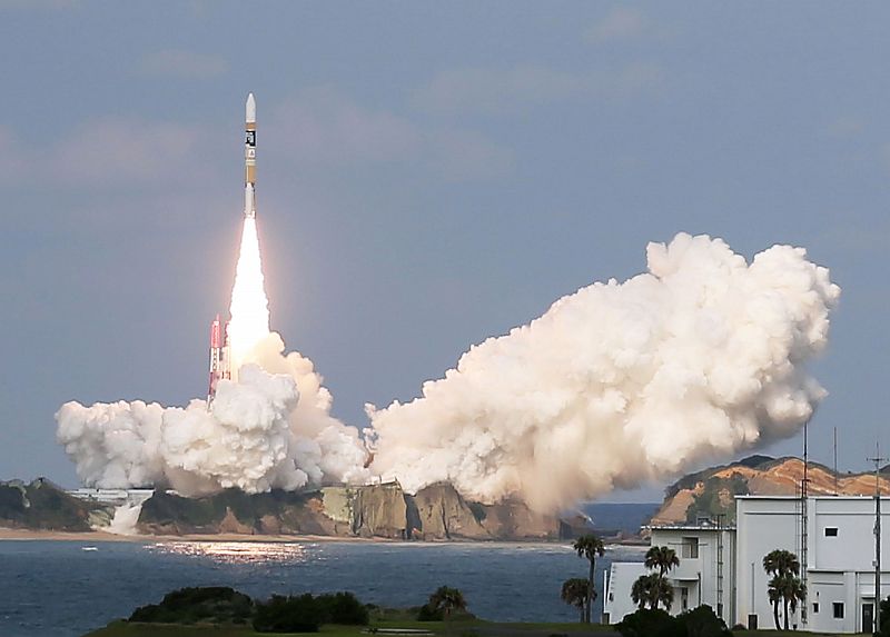 Un satélite meteorológico, rumbo al espacio desde Japón