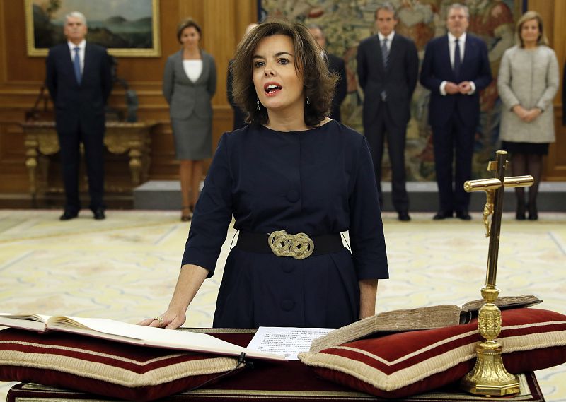 Soraya Sáenz de Santamaría, vicepresidenta y ministra de la Presidencia y para las Administraciones Territoriales