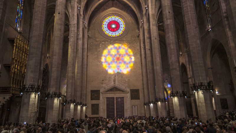 El fenómeno de "el 8", en la catedral de Palma