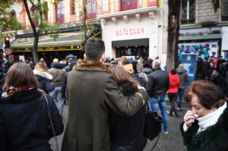Homenaje a las víctimas de la sala Bataclan un año después de la masacre