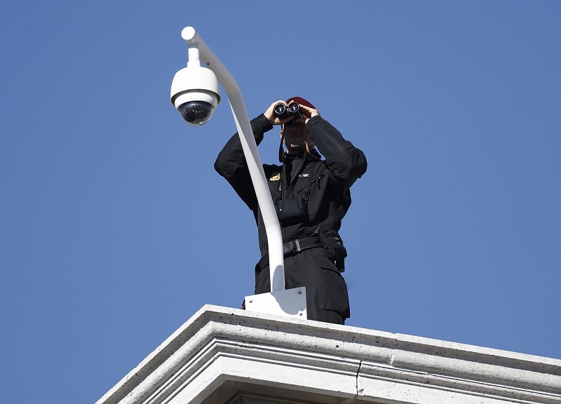 Medidas de seguridad en las inmediaciones del Congreso de los Diputados