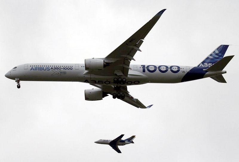 Airbus confía en su nuevo avión A350-1000 para desbancar al Boeing 777