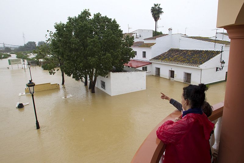 Graves inundaciones por fuertes lluvias en la provincia de Málaga