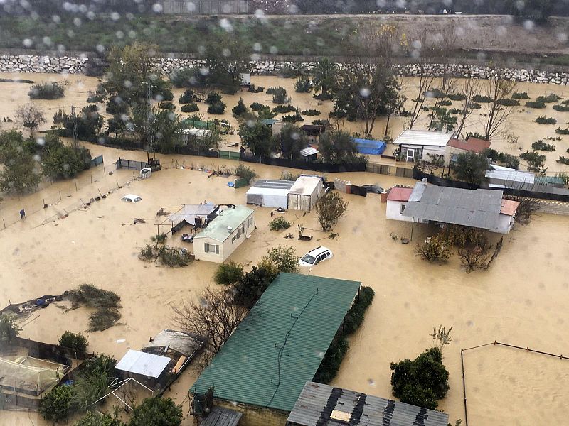 Graves inundaciones por fuertes lluvias en la provincia de Málaga