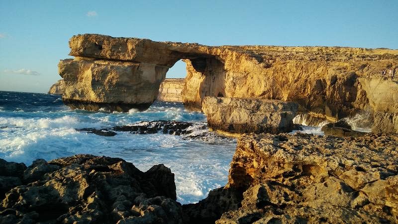  La 'ventana azul' en la escarpada costa maltesa