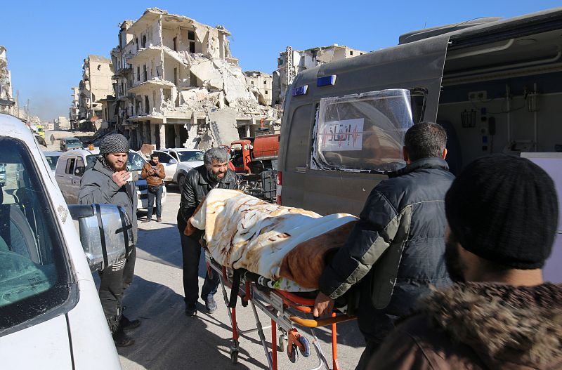 Cientos de heridos entre los evacuados de Alepo