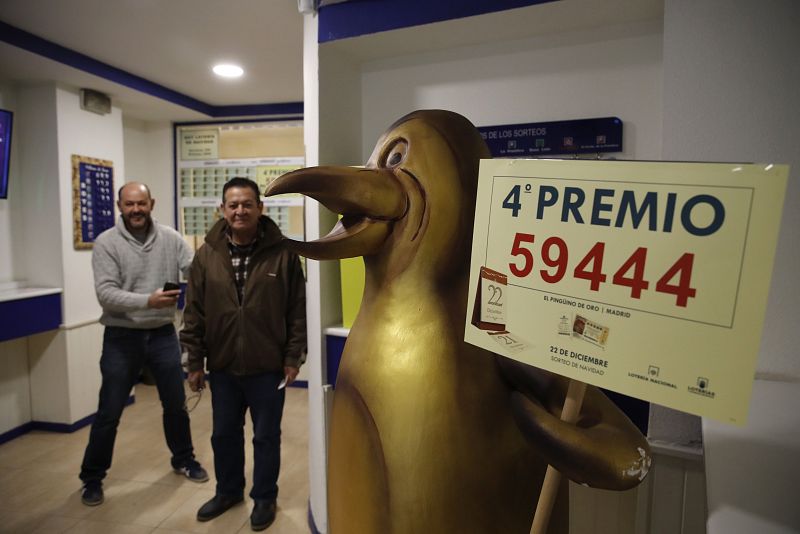El 59.444, cuarto premio del Sorteo Extraordinario de la Lotería de Navidad, ha sido vendido en parte en la administración ubicada en la madrileña calle Infantas