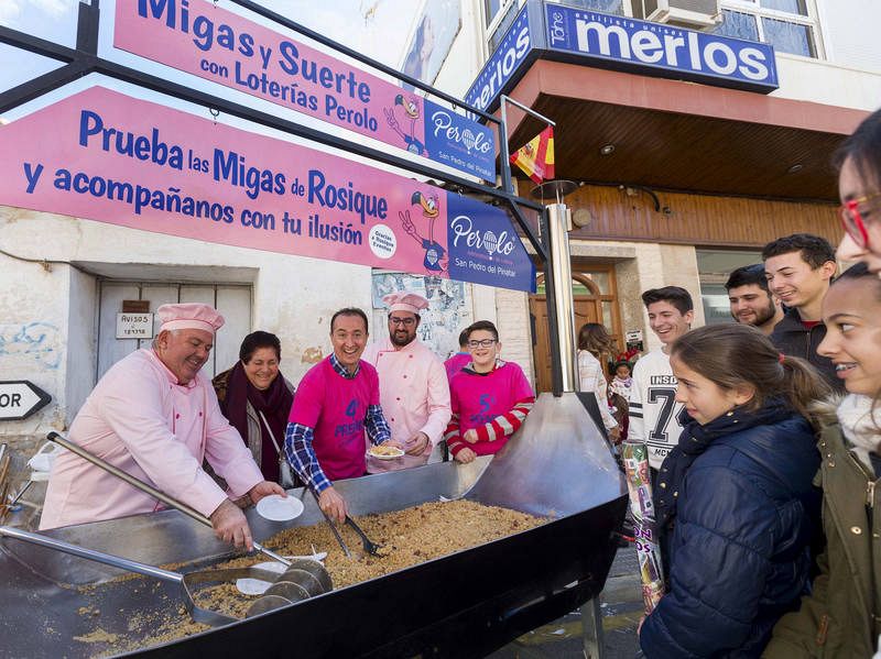 Con migas, con jamón y con millones