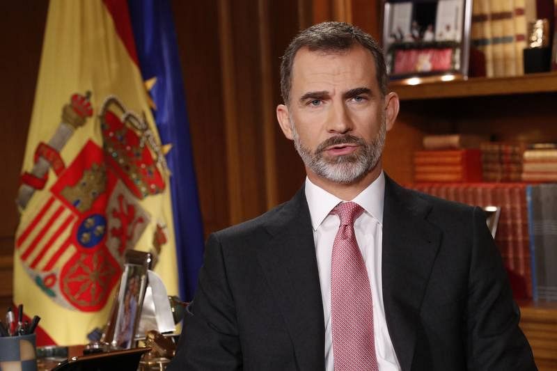  El rey Felipe VI pronuncia su discurso navideño