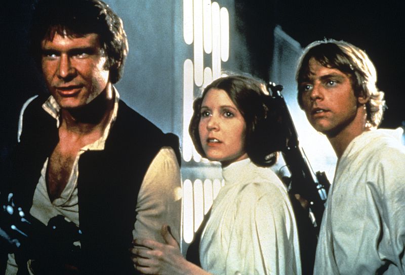 Los protagonistas de 'La guerra de las galaxias'