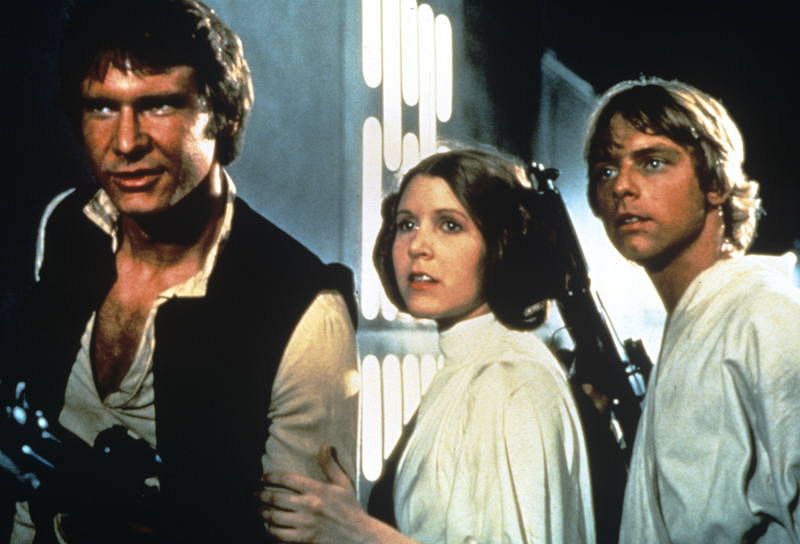 Los protagonistas de 'La guerra de las galaxias'