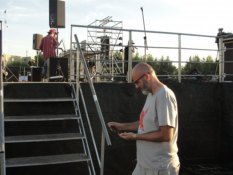 Durante las pruebas de sonido de Interrapción