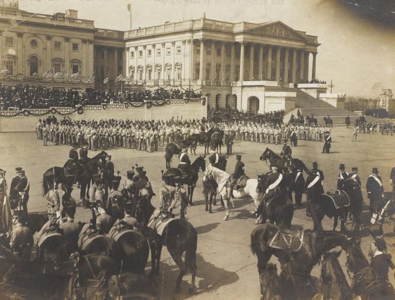 Cadetes de la West Point durante la investidura de Theodore Roosevelt, 1905