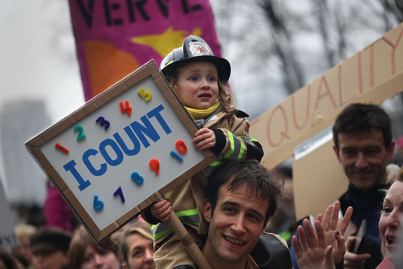 La "Marcha de las Mujeres" se repite en ciudades de todo el mundo