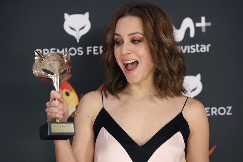 La actriz Aura Garrido, Feroz a "Mejor actriz protagonista de una serie", por su papel en "El Ministerio del tiempo", de TVE