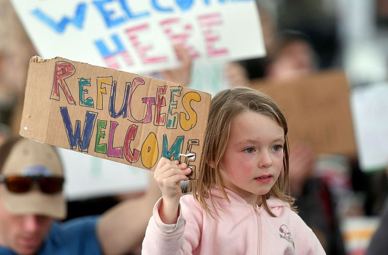 Numerosas protestas contra el veto migratorio recorren Estados Unidos