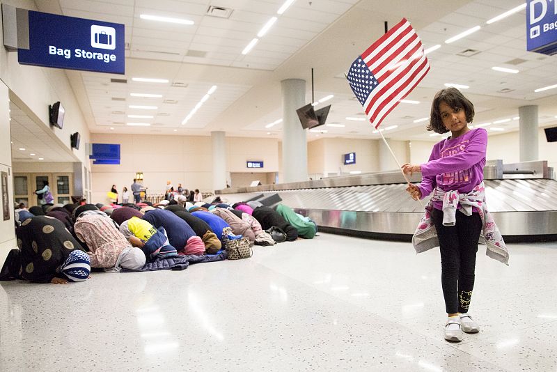 Numerosas protestas contra el veto migratorio recorren Estados Unidos