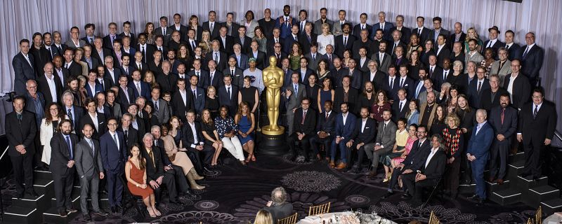 Foto de grupo de todos los nominados a los Oscar 2017.