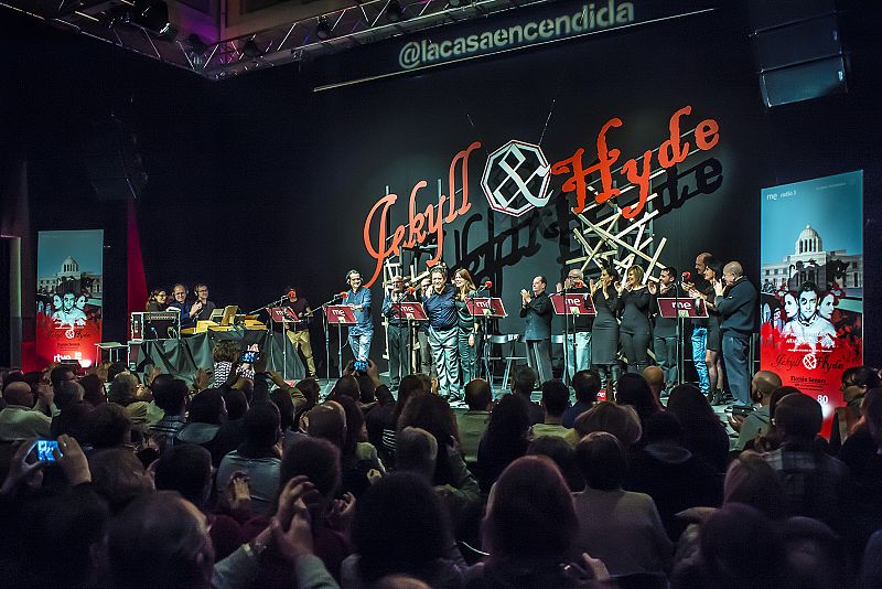 Imagen del final de la representación en La Casa Encencida de Madrid.