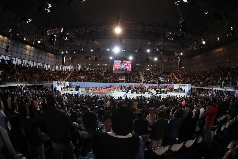 Vista general de la Caja Mágica durante el congreso del PP