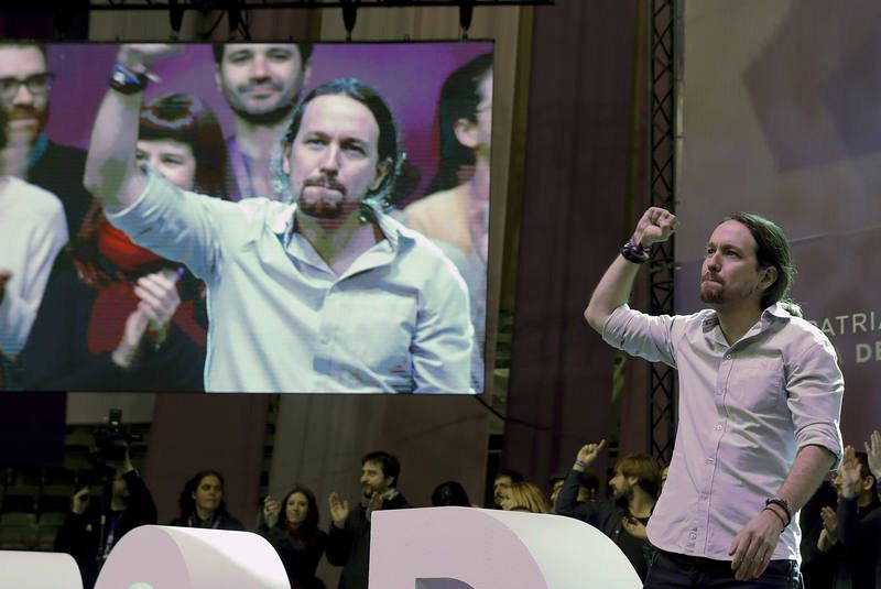 Pablo Iglesias llega a Vistalegre II al grito de "unidad unidad"
