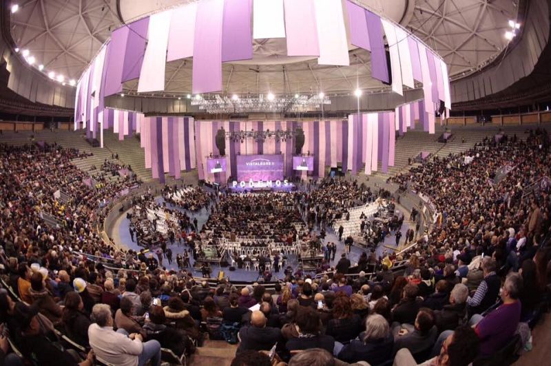 El Palacio de Vistalegre acoge el II Congreso Ciudadano de Podemos