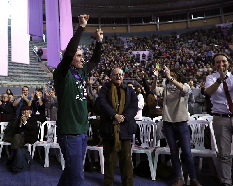 Cañamero durante la Asamblea CIUDADANA ESTATAL DE PODEMOS