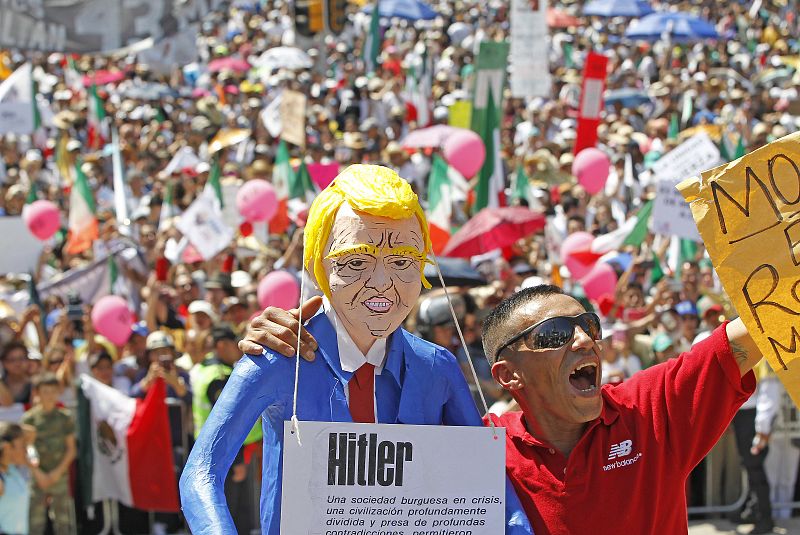 México se manifiesta contra Trump