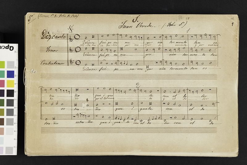 Borrador del Cancionero musical de los siglos XV y XVI. Transcrito por Francisco