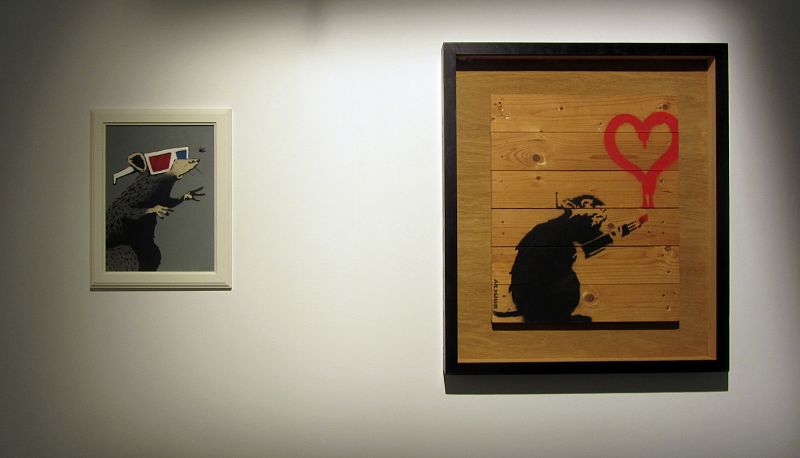 Seis obras de Banksy llegan por primera vez a España