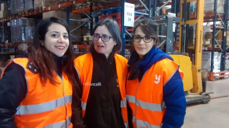 Obdulia Soto con las dos Almudenas de Comunicación