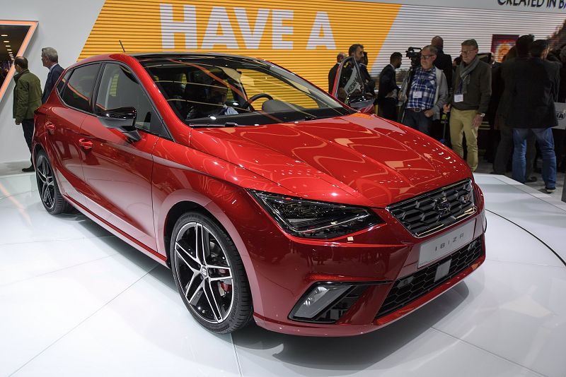 Vista del nuevo Seat Ibiza que se ha presentado en la 87 Exposición Internacional del Motor de Ginebra.