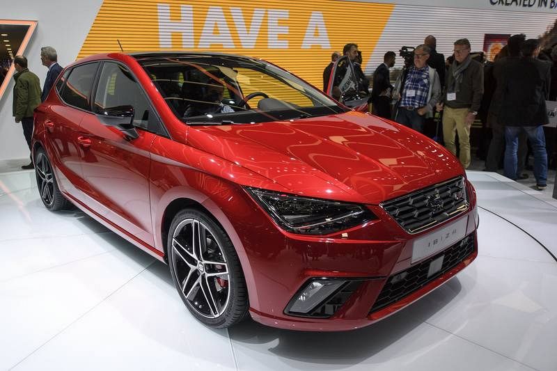Vista del nuevo Seat Ibiza que se ha presentado en la 87 Exposición Internacional del Motor de Ginebra.