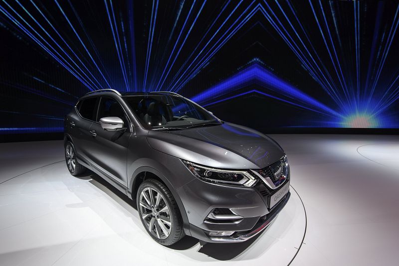 Nissan renueva su modelo Qashqai que ha podido verse durante el día abierto a la prensa del Salón Internacional del Automóvil de Ginebra (Suiza).