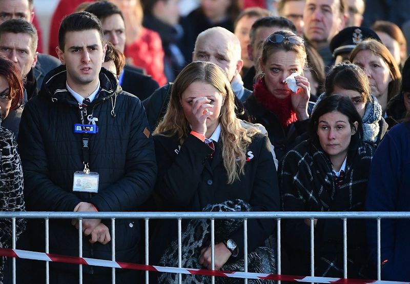 Víctimas del atentado y familiares de los fallecidos han asistido a la ceremonia que marca el primer aniversario del atentado