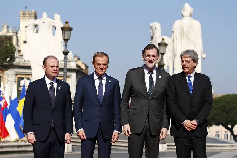 Los Veintisiete se reúnen en Roma en el 60 aniversario de la UE