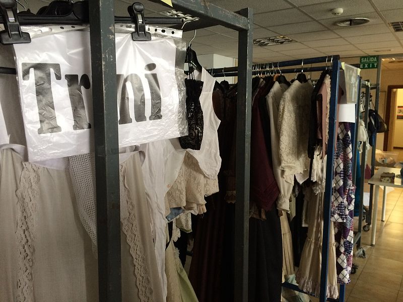 Vestuario de 'Acacias 38' en las nuevas instalaciones