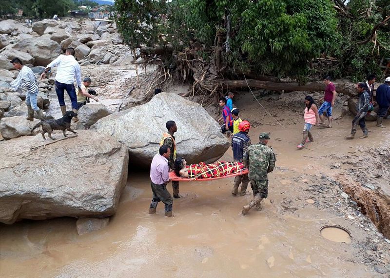 Una avalancha en Colombia deja decenas de muertos