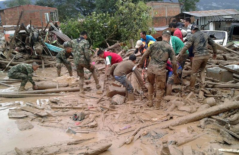 Una avalancha en Colombia deja decenas de muertos